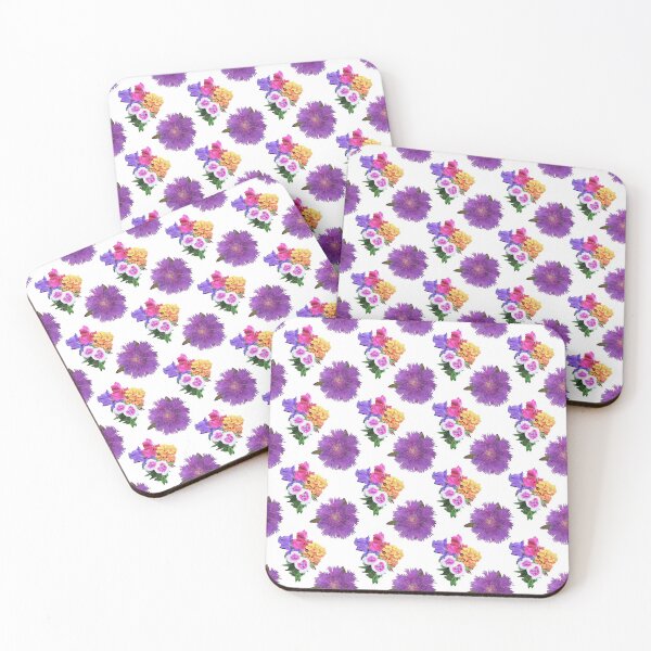 Item preview, Ramillete de acuarela y estampado de stokesia designed and sold by LittleBettyMakes.