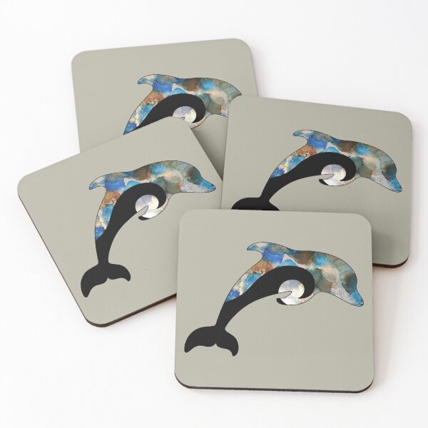 Item preview, Abstract Dolphin designed and sold by GemsLineArt.