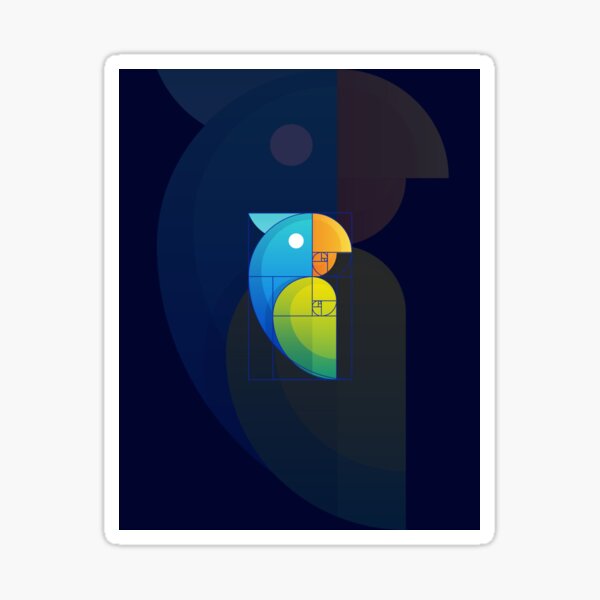 Item preview, Fibonacci parrot designed and sold by urban-color.