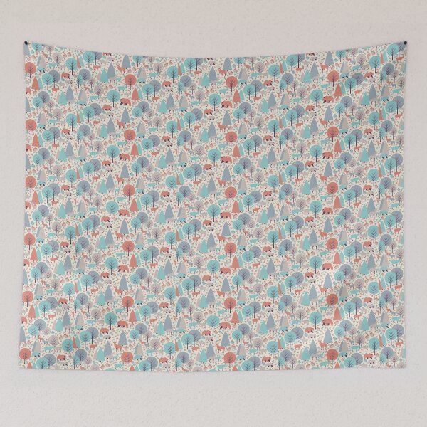 Item preview, Bear and Deer Forrest Pattern shirt designed and sold by Mexikawaii.