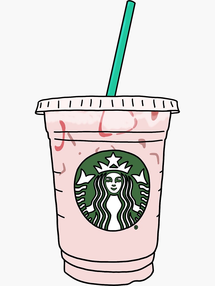 Vsco Starbucks iced drinks sticker pack  Sticker for Sale by