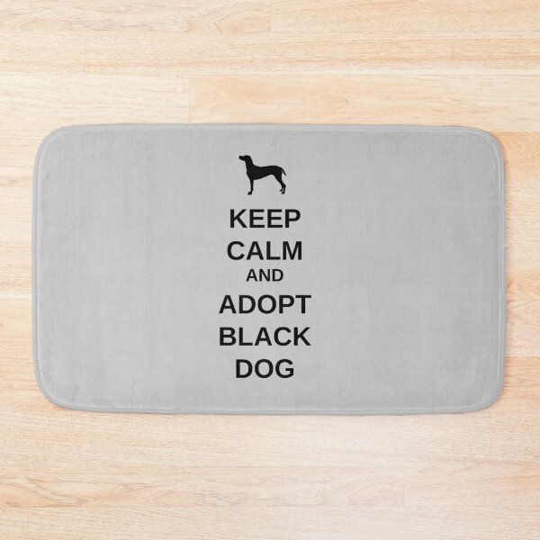 Item preview, Keep Calm and Adopt Black Dog - gray designed and sold by oxoxoxo.