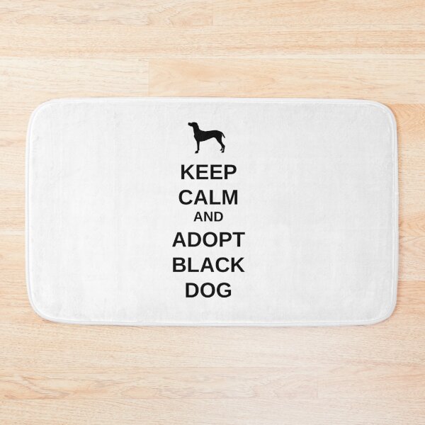 Item preview, Keep Calm and Adopt Black Dog - white designed and sold by oxoxoxo.