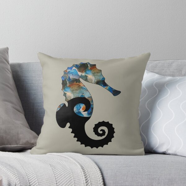 Item preview, Abstract Seahorse designed and sold by GemsLineArt.