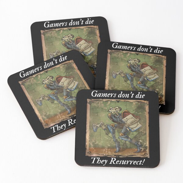 Item preview, MediEvil - Gamers dont die, They Resurrect! - Black background designed and sold by FlemesShop.