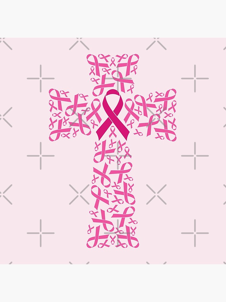 Breast Cancer Awareness Ribbon Cross Coasters Set Of 4 By Sierraku Redbubble 0044