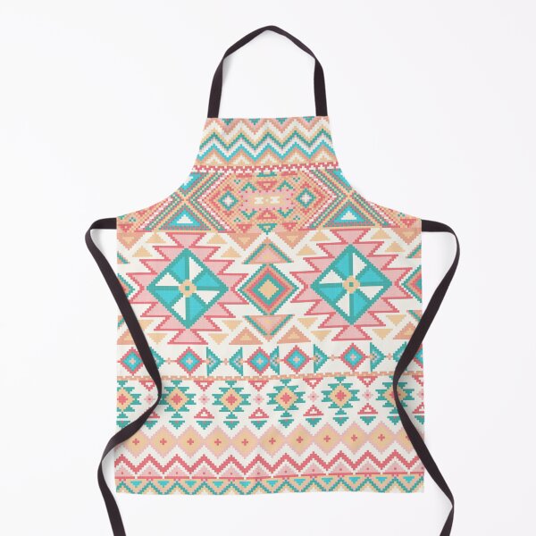 Item preview, Aztec pattern in pink and turquiose designed and sold by dana-mie.
