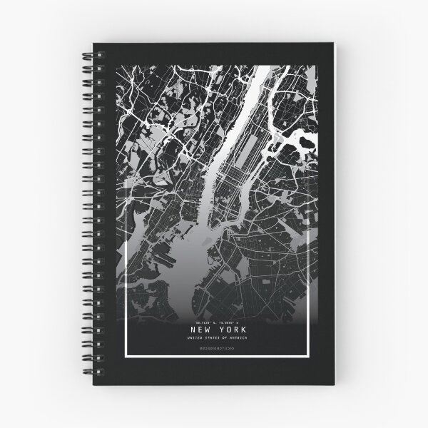 Item preview, New York City Black City Map designed and sold by 99designstudio.