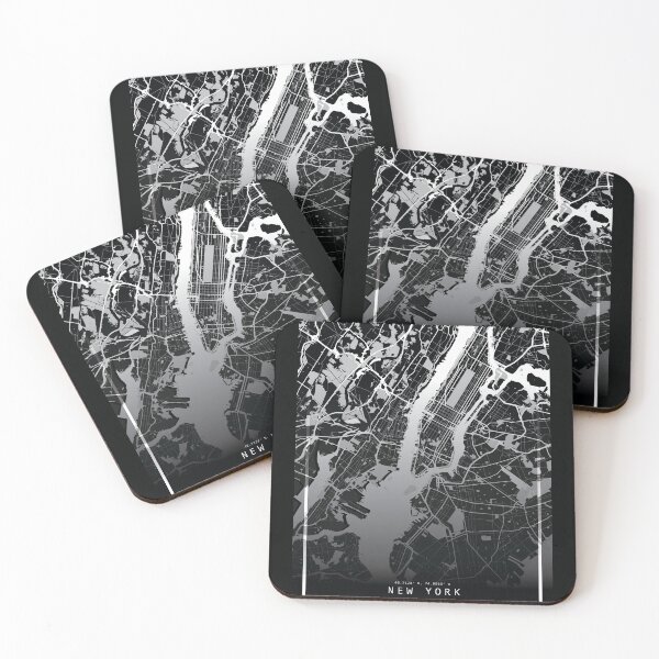 Item preview, New York City Black City Map designed and sold by 99designstudio.