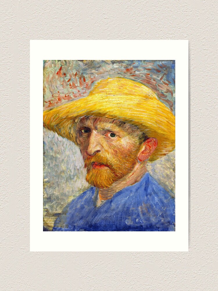 Van Gogh - Self-Portrait with Straw Hat - BigArt Art Print for Sale by  BigArt