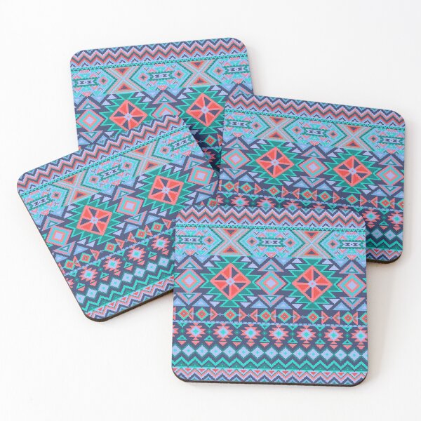 Item preview, Aztec pattern in blue and red designed and sold by dana-mie.