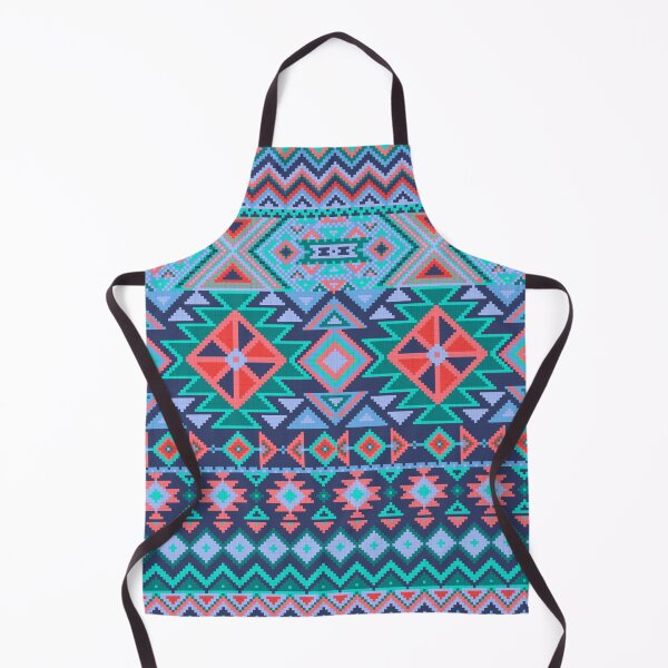 Item preview, Aztec pattern in blue and red designed and sold by dana-mie.