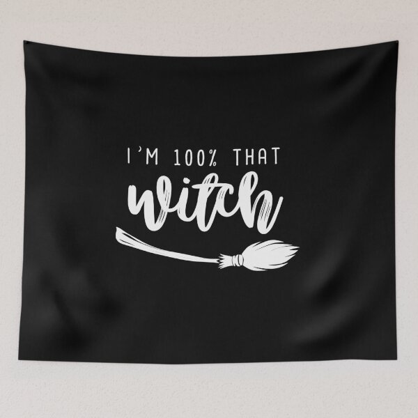 Item preview, Halloween I'm 100% That Witch Broom Stick Funny product designed and sold by BUBLTEES.
