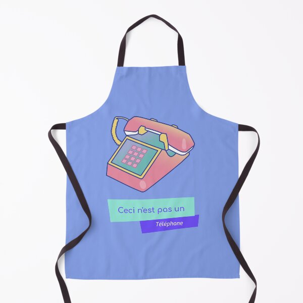 Item preview, Ceci n'est pas un Telephone Rene Magritte Classic 90s 80s Retro Landline Fun Phone Bright Pastel Surrealist Art Museum Artwork designed and sold by CreatedbyJR.