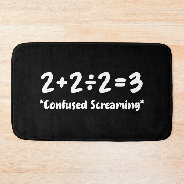 Item preview, 2+2÷2=3 Confused Screaming - Funny Math designed and sold by T-shirt For You.