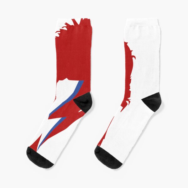 David Bowie Lightning Chaussettes