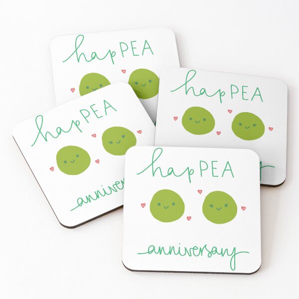 Item preview, Hap-PEA anniversary designed and sold by woolleyandjones.