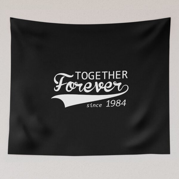 Item preview, Together Forever Since 1984 Cute 36th 37th Anniversary Gift print designed and sold by nikkidawn74.
