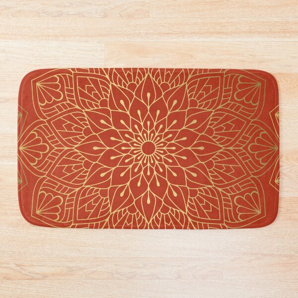 Item preview, Gold Mandala Pattern On Red designed and sold by Vic Torys ☆.