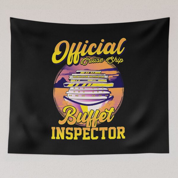 Item preview, Funny Official Cruise Ship Buffet Inspector Pun designed and sold by perfectpresents.