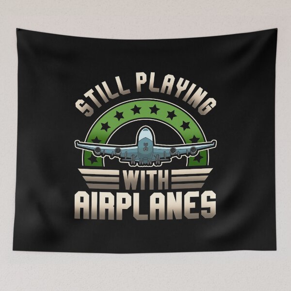 Item preview, Funny Pilot Still Playing With Airplanes Pun designed and sold by perfectpresents.