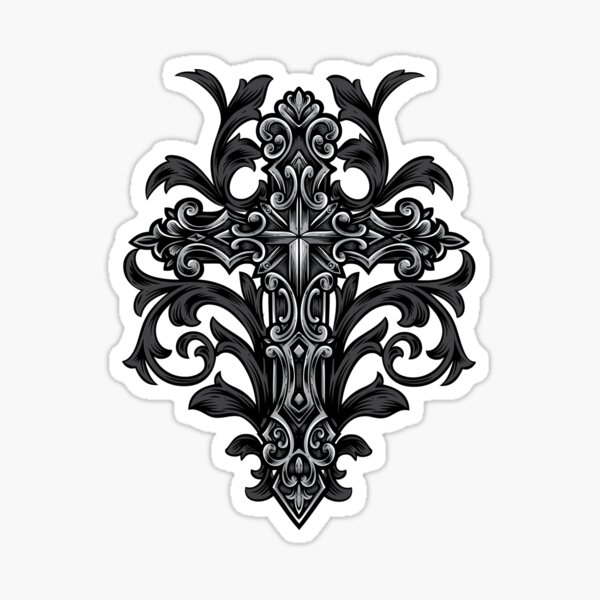 Item preview, Ornamental Gothic Cross designed and sold by OutLoudDesigns.