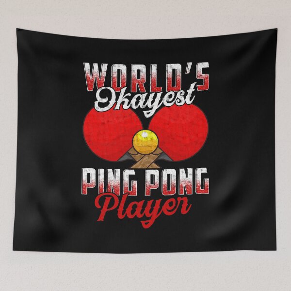 Item preview, World's Okayest Ping Pong Player Pun Table Tennis designed and sold by perfectpresents.