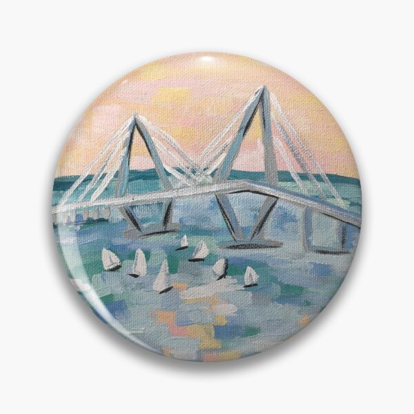 Item preview, Ravenel Bridge Charleston SC Abstract designed and sold by BissyCollective.