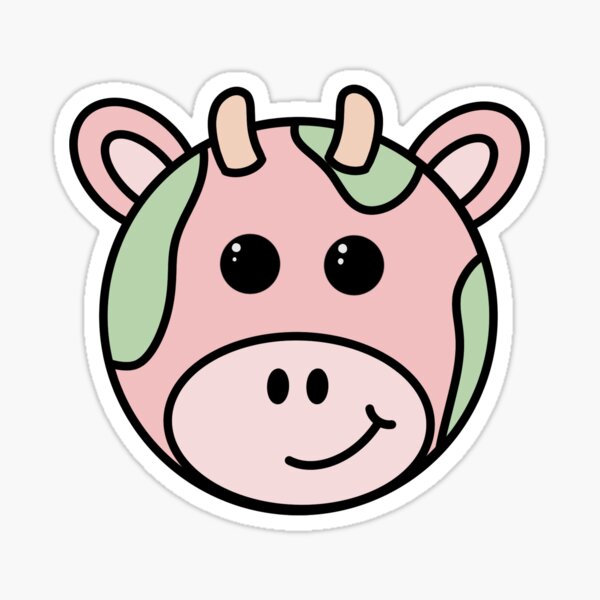 Strawberry Cow Sticker