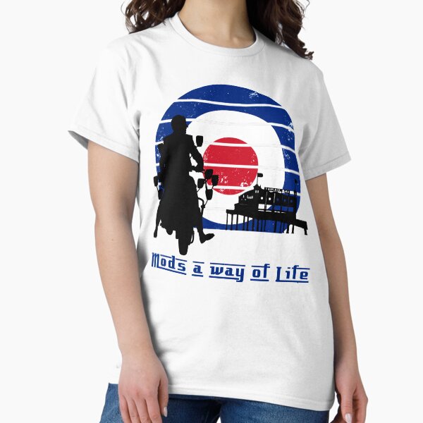 Item preview, MODs a way of life , vintage roundel sunset style designed and sold by Surfer Dave Designs.
