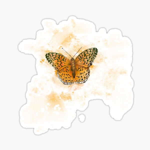 Watercolor butterfly Sticker