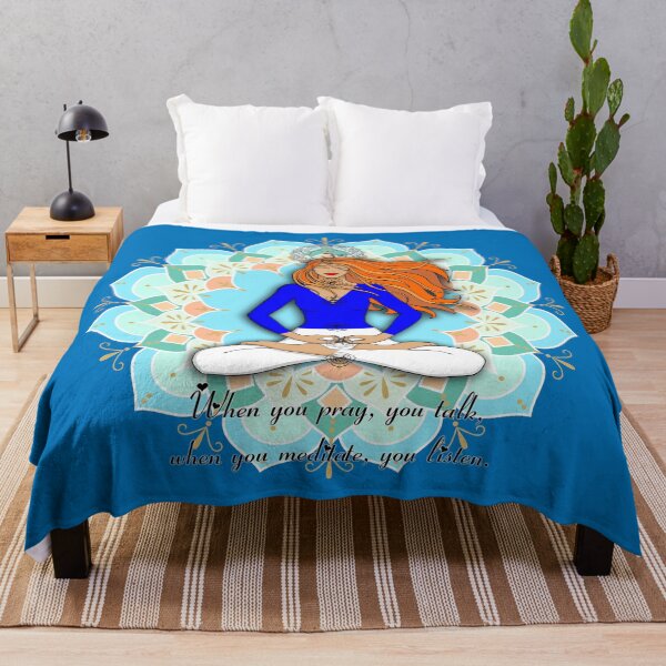 Item preview, When you pray, you talk, when you meditate, you listen designed and sold by MandalaSoul.
