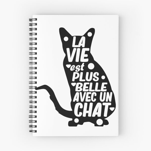 Item preview, la vie est plus belle avec un chat designed and sold by alaechamlal.