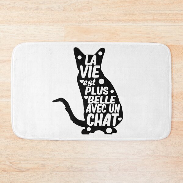 Item preview, la vie est plus belle avec un chat designed and sold by alaechamlal.