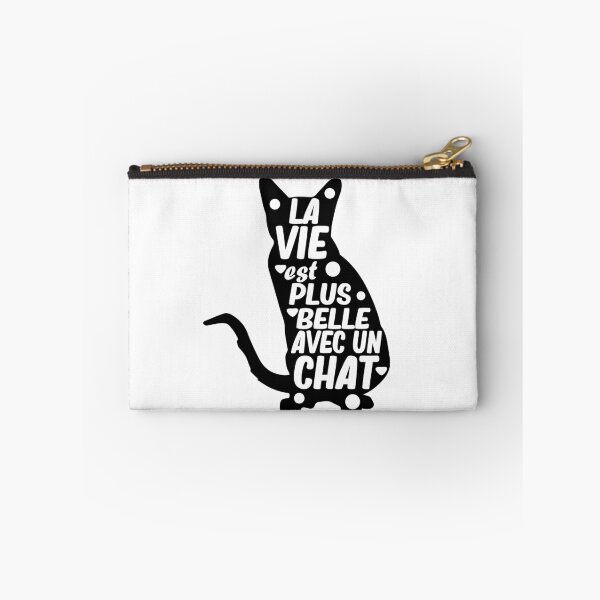 Item preview, la vie est plus belle avec un chat designed and sold by alaechamlal.