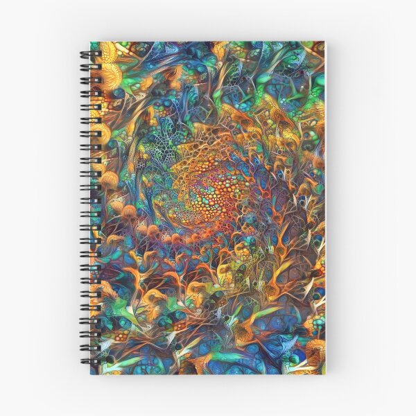 Item preview, Abstract floral digital painting recursion designed and sold by blackhalt.