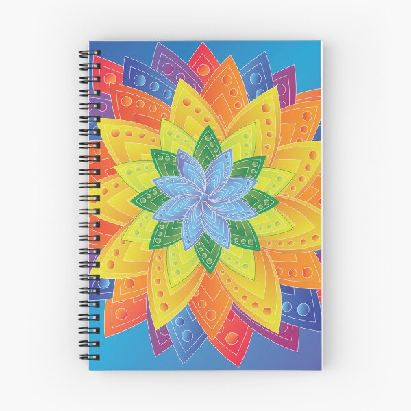 Item preview, rainbow flower designed and sold by SarahRound.