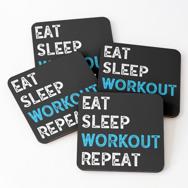 Item preview, Funny Workout - Eat Sleep Workout Repeat  designed and sold by motivationaltee.