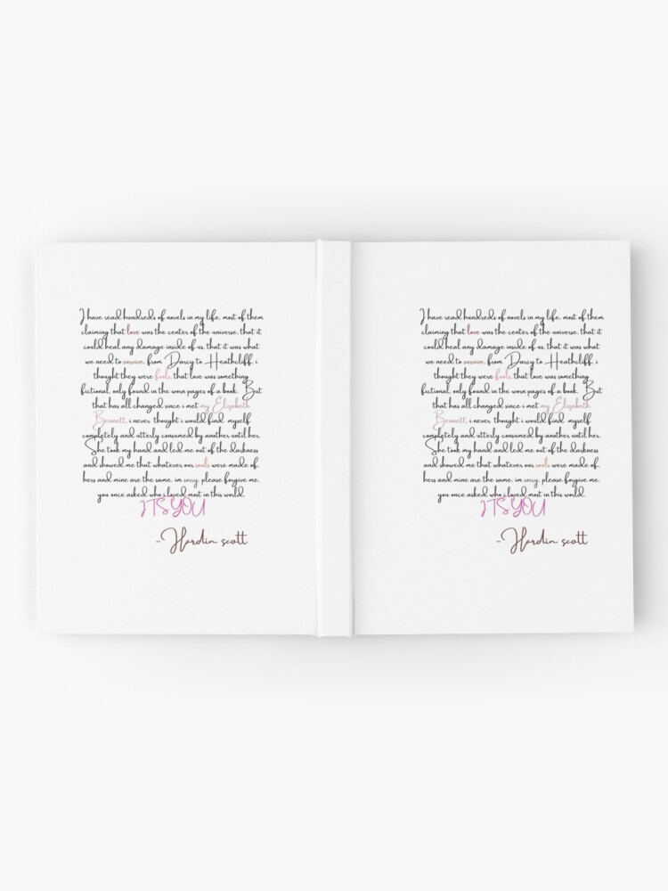 Hardin Scott&rsquo;s Letter to Tessa&rdquo; Journal for Sale by alanaf1 