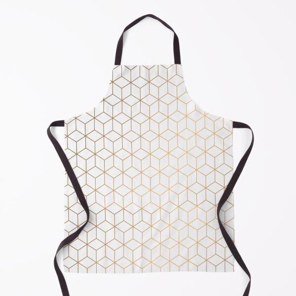 Item preview, Gold Geometric Pattern on White Background designed and sold by Vic Torys ☆.