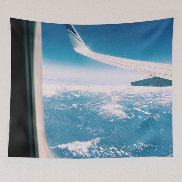 Item preview, Snowy Mountains Airplane Window designed and sold by daniash.