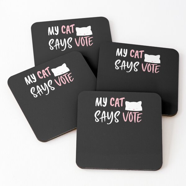 Item preview, My Cat Says Vote - Cute Cat Says VOTE designed and sold by Run to Creations.