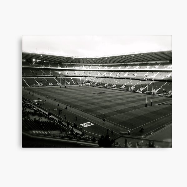 Twickenham. Black and White. Canvas Print
