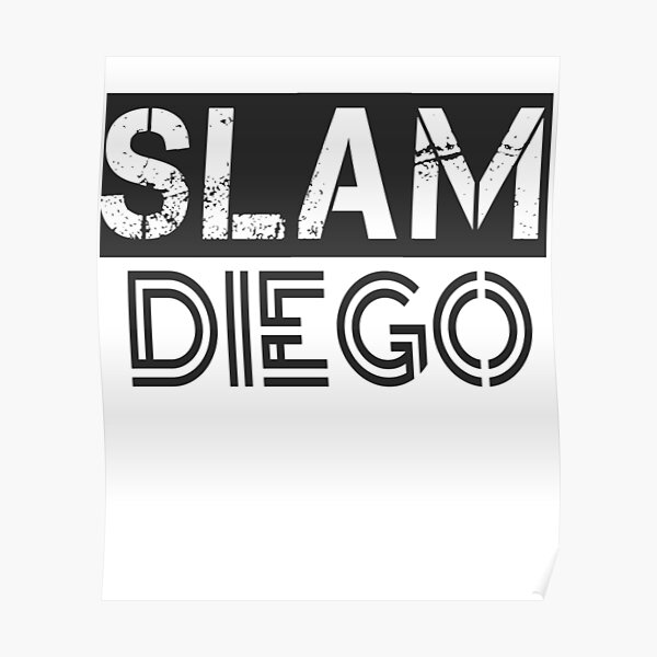 slam diego curve path - Slam Diego - Posters and Art Prints