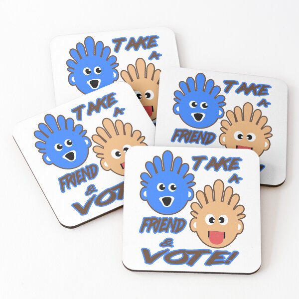 Item preview, “TAKE A FRIEND & VOTE”, Wacky & Fun Voter Quotes designed and sold by Joanenices.