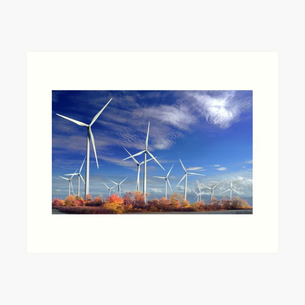 Turbines Silence Art Print