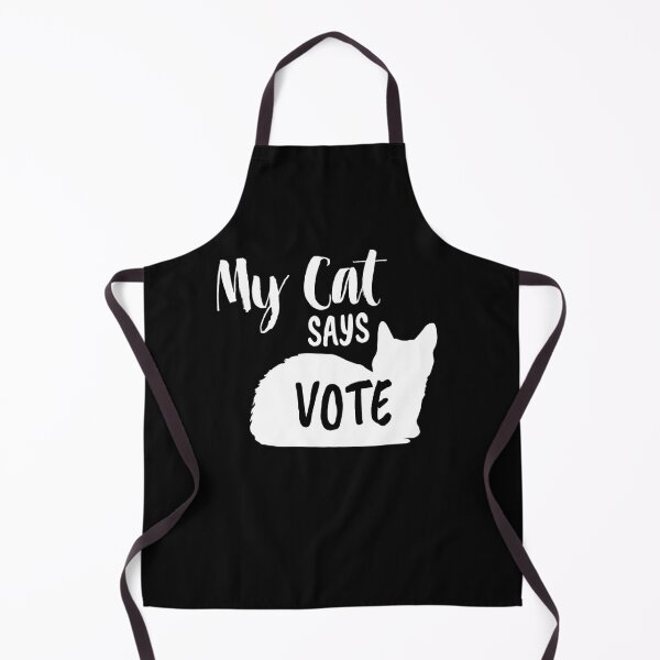 Item preview, My Cats Says Vote 2020 - Cute White Cat Vote designed and sold by Run to Creations.