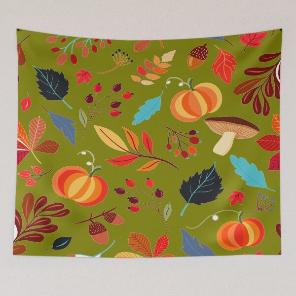 Item preview, Autumn Botanicals in Shades of Orange, Rust, Brown designed and sold by AlteredAtelier.
