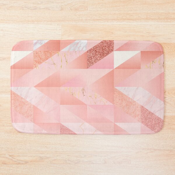 Item preview, Intense Bronze Girly Pink Glitter Geometric Marble Pattern Background designed and sold by Vic Torys ☆.