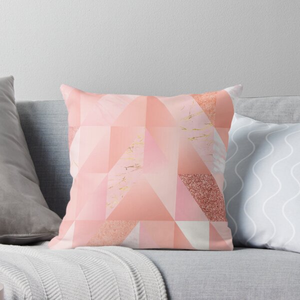 Item preview, Intense Bronze Girly Pink Glitter Geometric Marble Pattern Background designed and sold by Vic Torys ☆.
